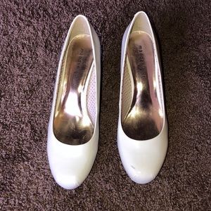 Madden Girl White Heels Size 11